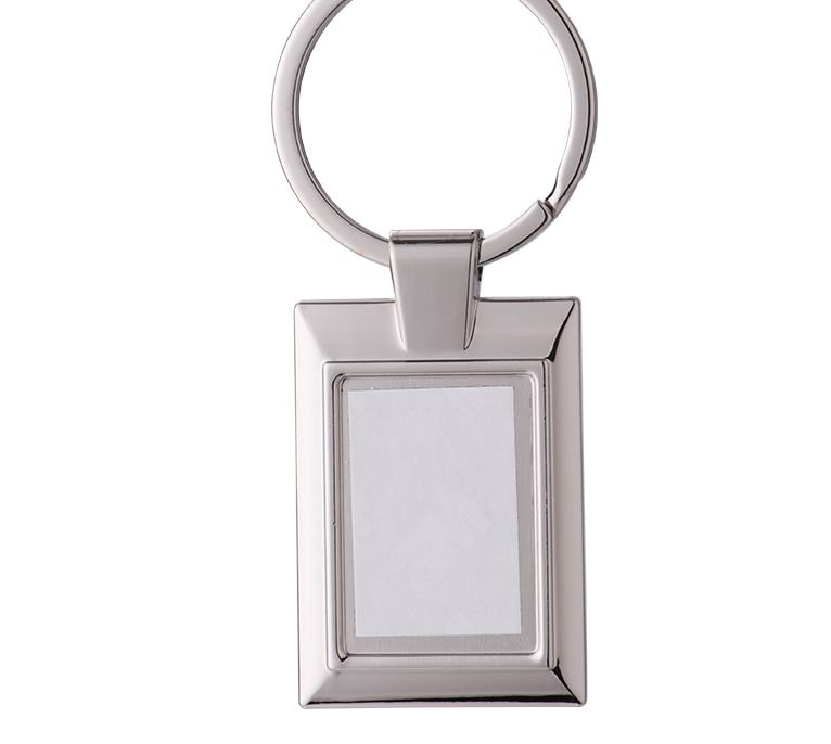Metal Key Chain Blank. With gift box. SET of 8. Size 1.5 x 1 inch