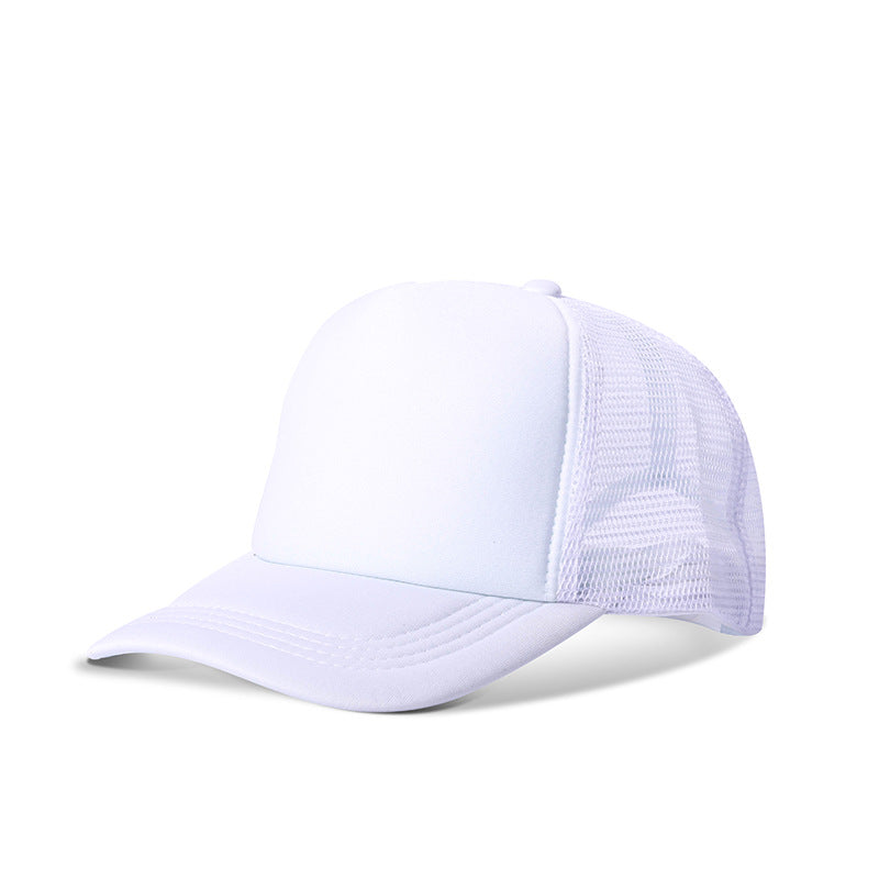 Blank Foam Trucker Hats - BK Caps Foam Front Mid Profile Mesh Back (44 Colors) - 3025