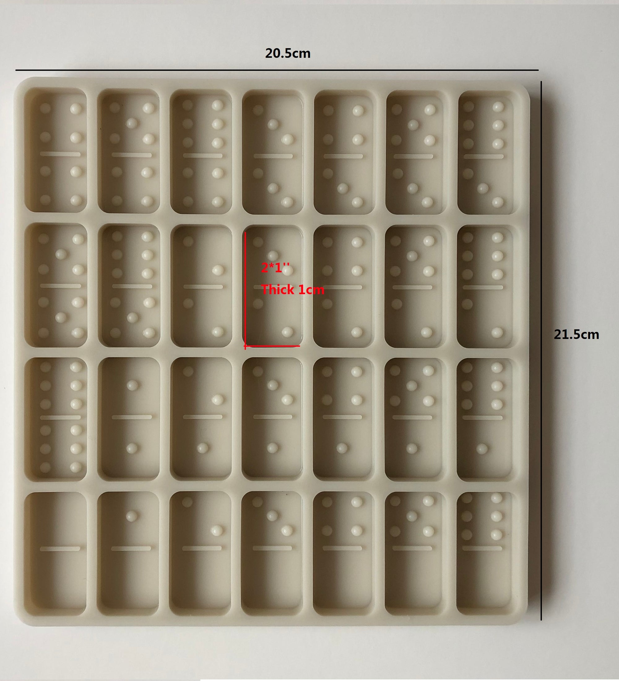 Professional Domino Double 6 Standard Domino Game Mold for Resin