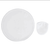 Set of 10- Blank White Polyester Round 9.8" Foldable Flying Disc Fan With Pouch