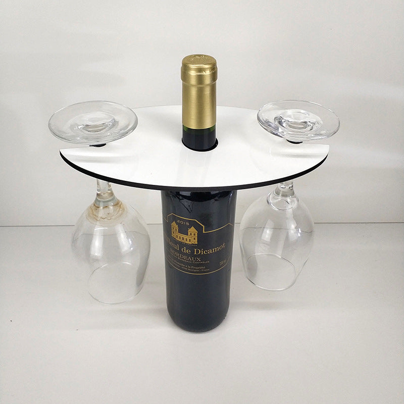 MDF Oval Wine Glass Caddy